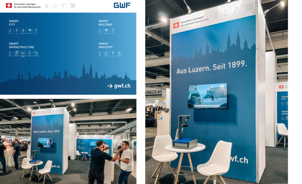 Portfolio Gestaltung Messestand GWF AG