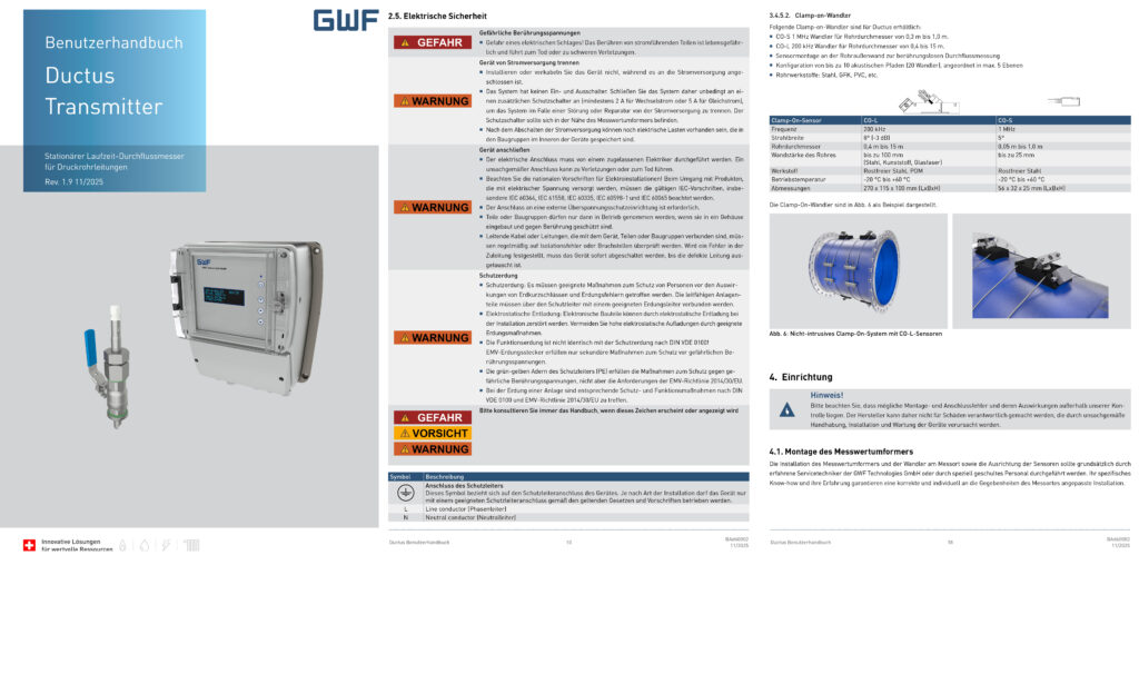 Portfolio Technical Writing Benutzerhandbuch GWF AG